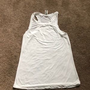 Mono B white workout tank top